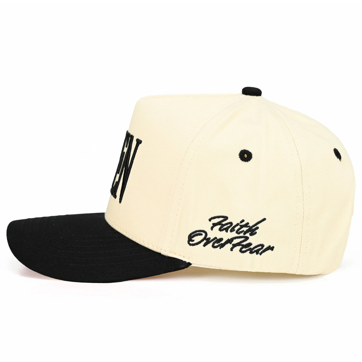 Amen Embroidered Letter Two Tone Trucker Hat