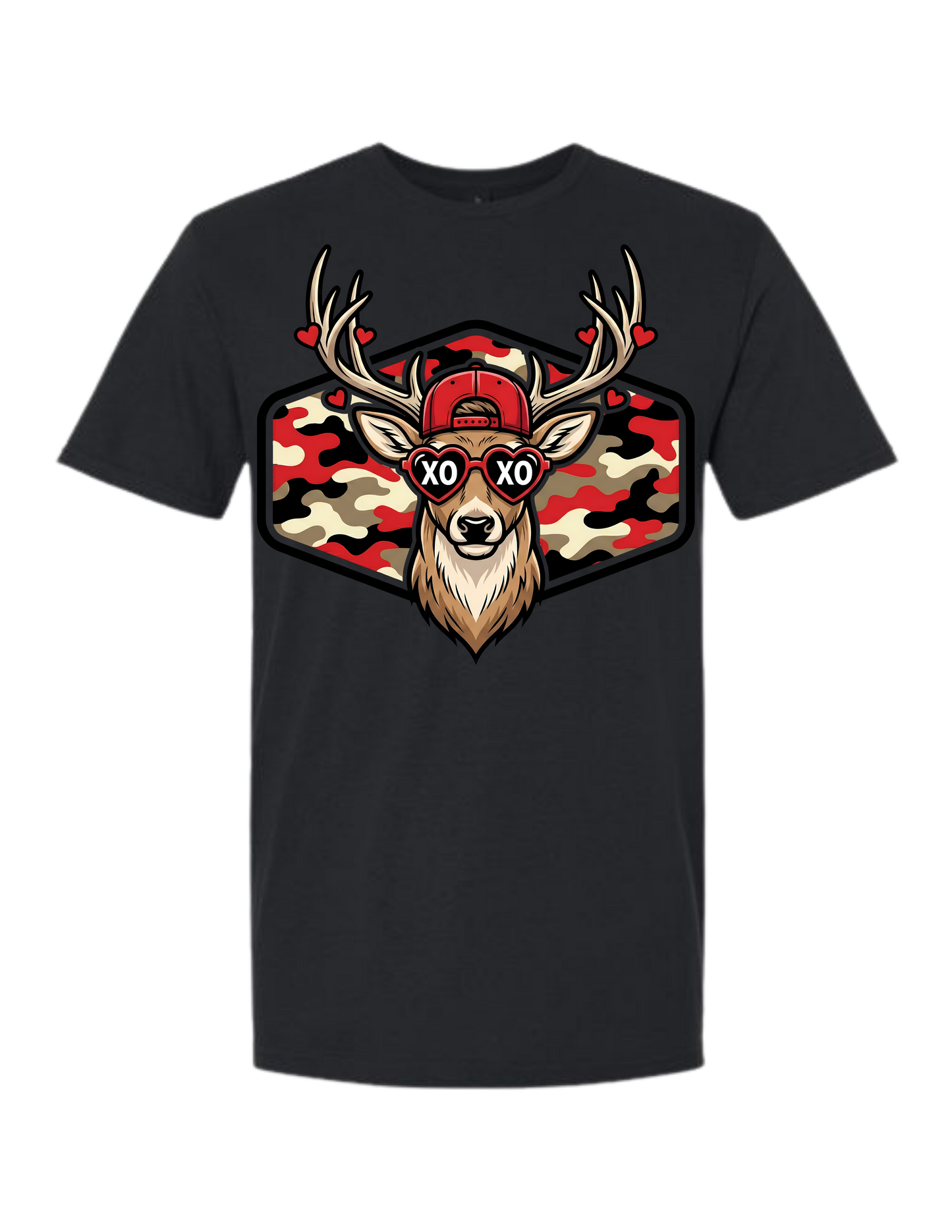 Valentine - Deer XOXO (red camo)