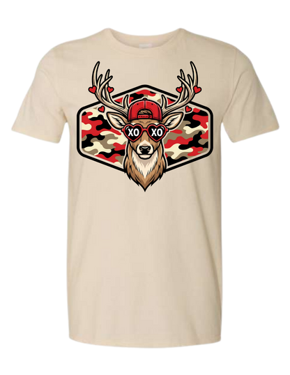 Valentine - Deer XOXO (red camo)