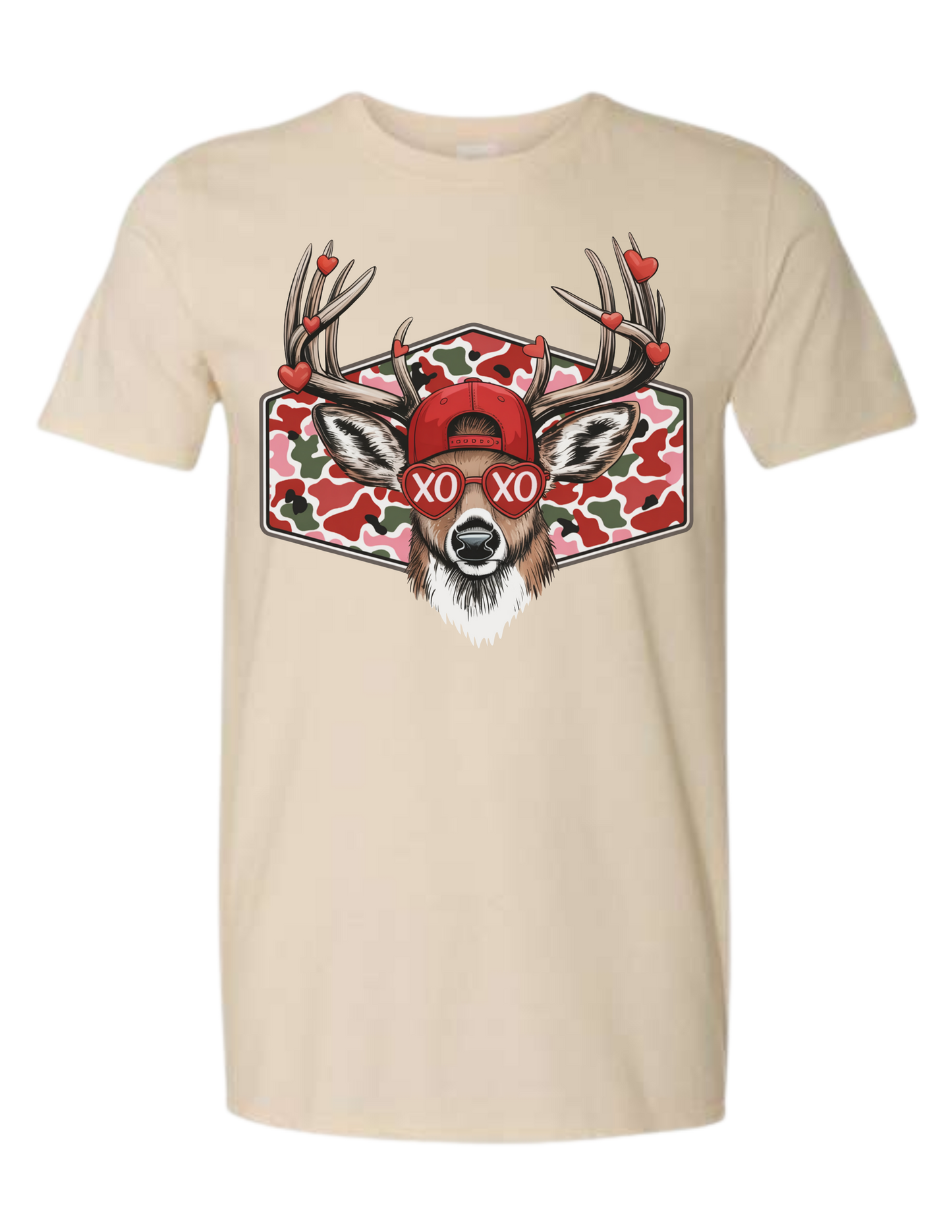 Valentine - Deer XOXO (pink camo)