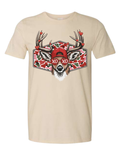 Valentine - Deer XOXO (pink camo)