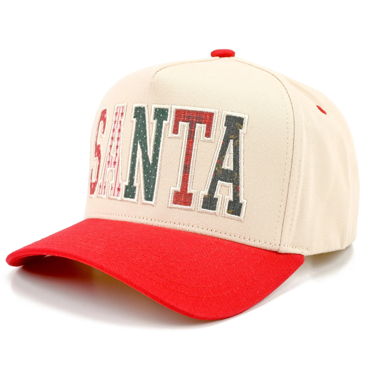Santa Applique Letter Embroidered Trucker Cap