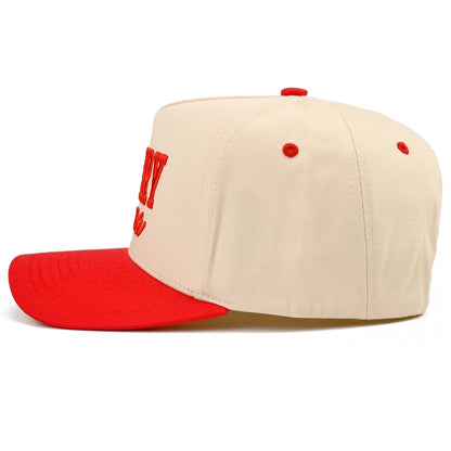 Merry Mama Letter Embroidered Two Tone Trucker Cap