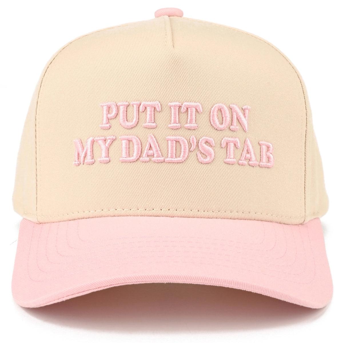Put It On My Dad's Tab Two Tone Snapback Cap