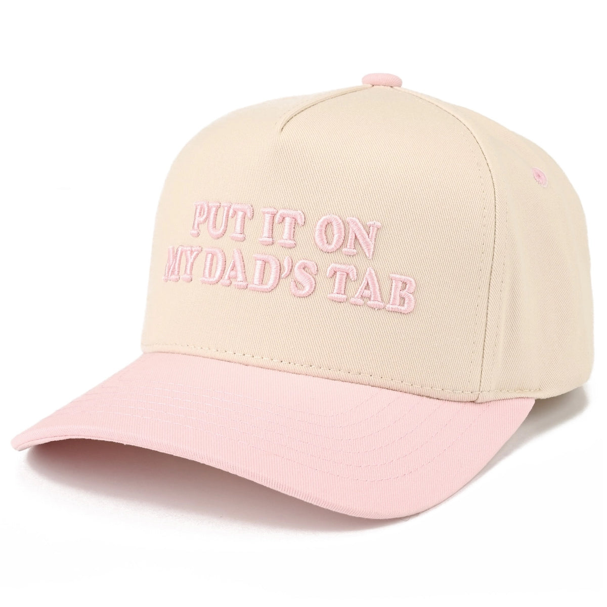 Put It On My Dad's Tab Two Tone Snapback Cap