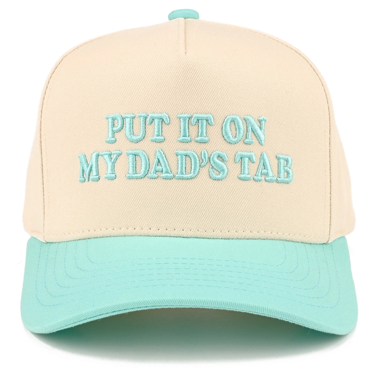 Put It On My Dad's Tab Two Tone Snapback Cap