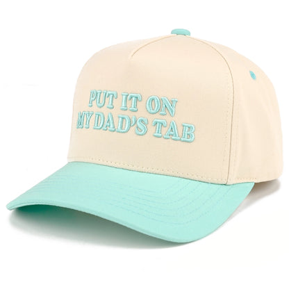 Put It On My Dad's Tab Two Tone Snapback Cap