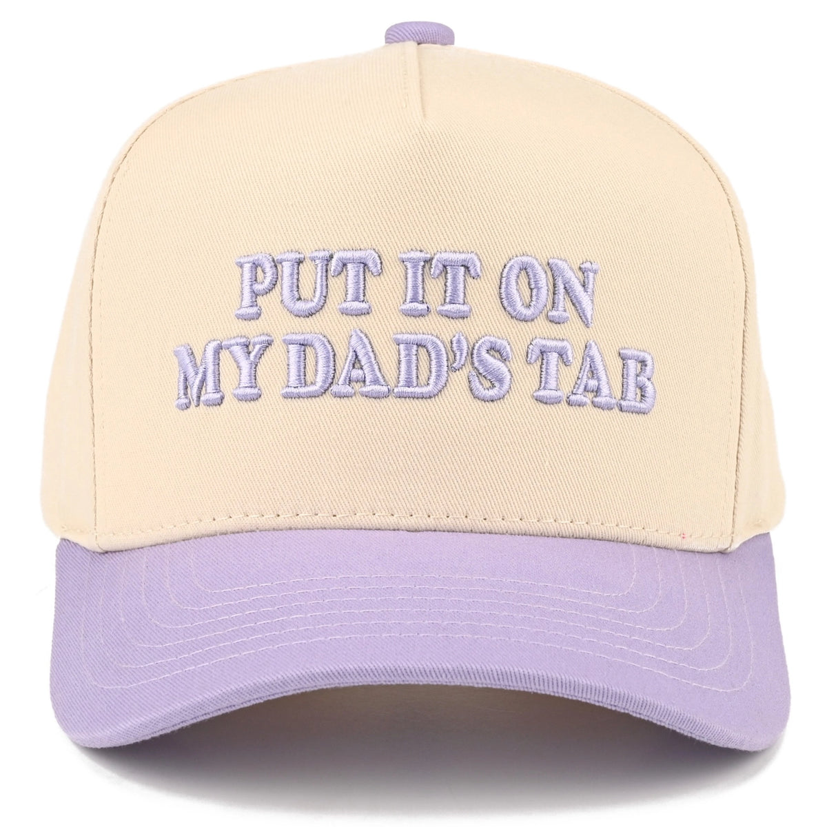 Put It On My Dad's Tab Two Tone Snapback Cap