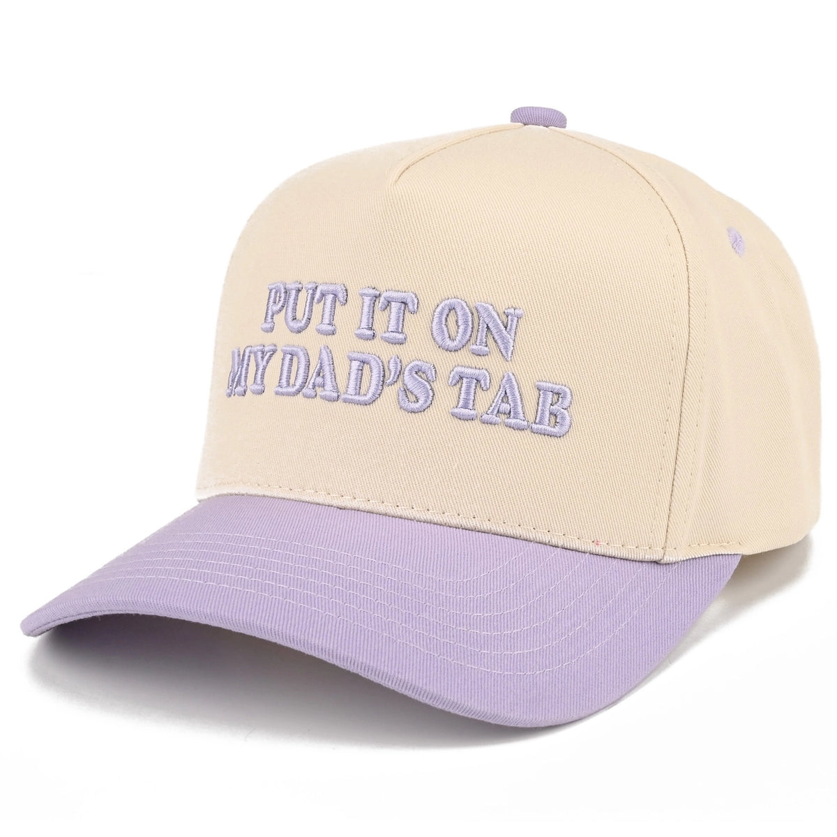 Put It On My Dad's Tab Two Tone Snapback Cap